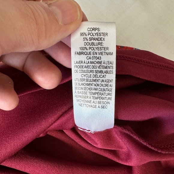 Maggy London Long Sleeve Lined Bohemian Pencil Maxi Dress Size 4 Cottage Boho - Picture 9 of 16